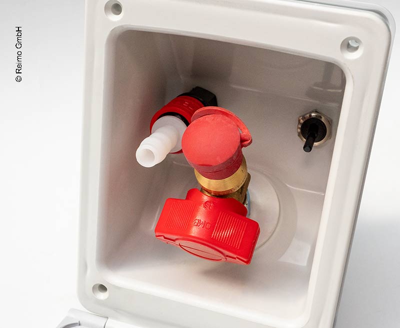 Carica immagine in Galleria Viewer, Presa acqua / gas bianco 65214
