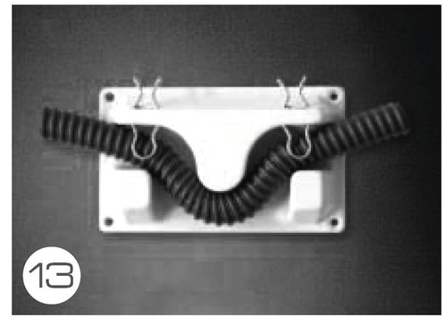 Staffa da parete per tubo da 19-25 mm con sifone per odori 65239