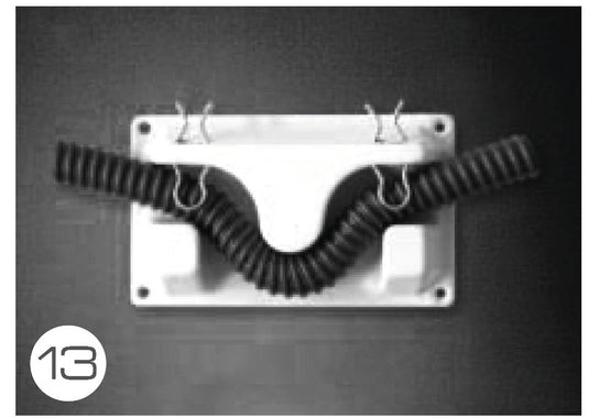 Staffa da parete per tubo da 19-25 mm con sifone per odori 65239