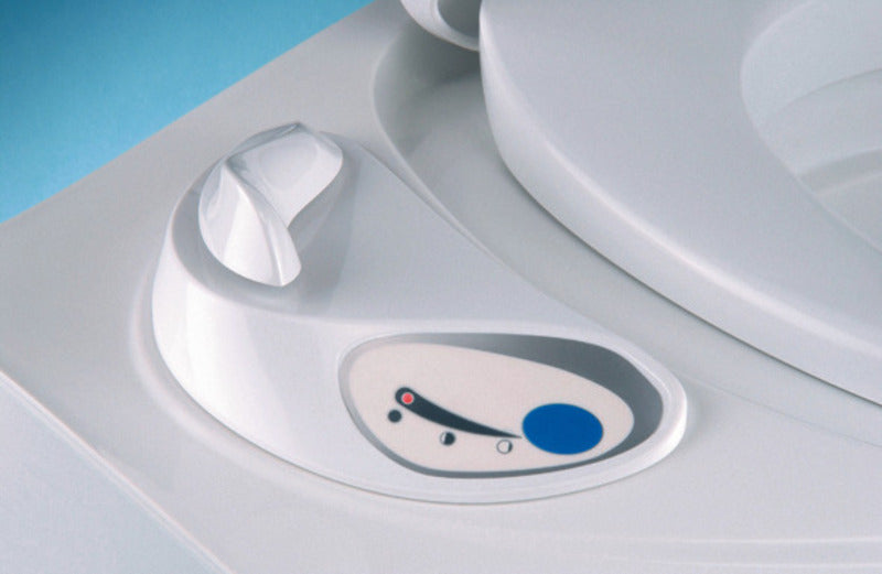 Load image into Gallery viewer, Toilette a cassetta C403L sinistra, Fiat Bianco, senza scarico del serbatoio dell&#39;acqua. 66120
