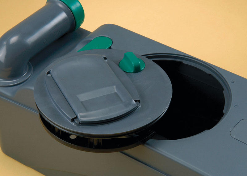 Load image into Gallery viewer, Toilette a cassetta C403L sinistra, Fiat Bianco, senza scarico del serbatoio dell&#39;acqua. 66120
