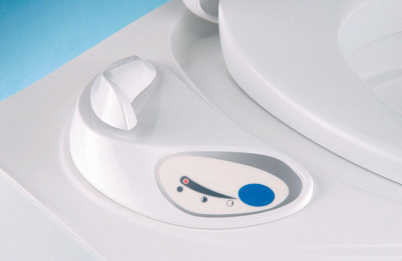 Load image into Gallery viewer, Toilette a cassetta C403L sinistra, Fiat Bianco, senza scarico del serbatoio dell&#39;acqua. 66120
