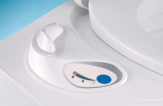 Toilette a cassetta C403L sinistra, Fiat Bianco, senza scarico del serbatoio dell'acqua. 66120