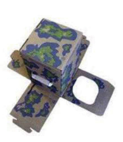 Cleanis toilette mobile pieghevole in cartone 66287