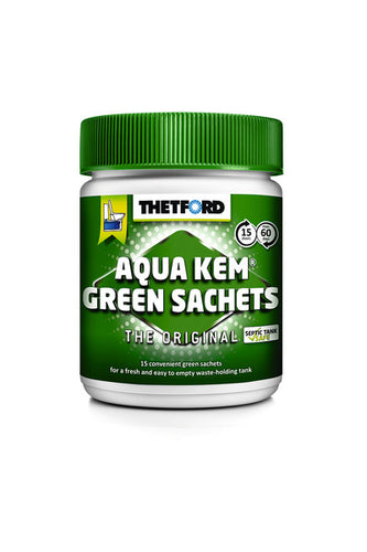 Bustine Aqua Kem verde, 15x30g in scatola 66391