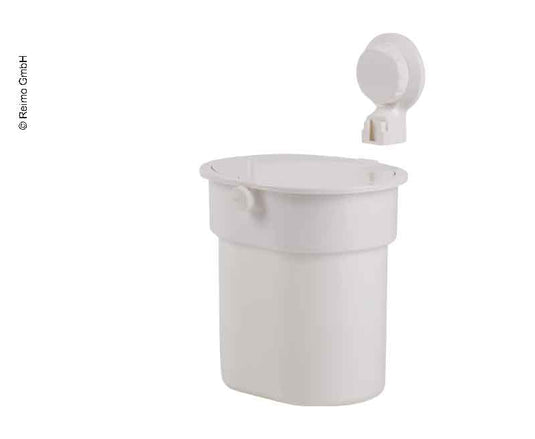 Portarifiuti con ventosa, bianco, fino a 3 kg, Push-Button 66573