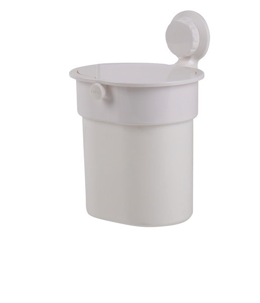 Portarifiuti con ventosa, bianco, fino a 3 kg, Push-Button 66573