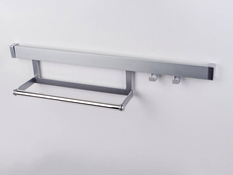 Load image into Gallery viewer, Profilo in alluminio MAGNETICO per mensola, gancio, portarotolo, portabicchieri 66586
