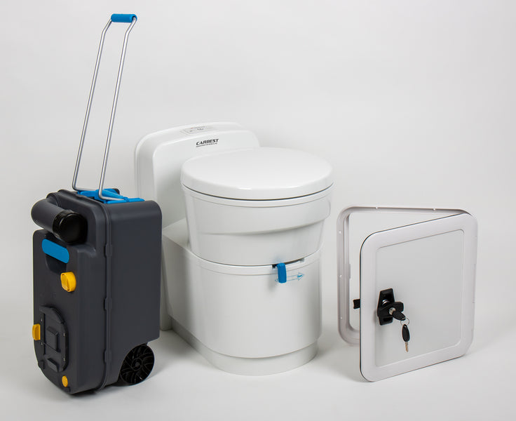 Load image into Gallery viewer, Set di toilette a cassetta con porta di servizio 671000
