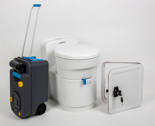 Set di toilette a cassetta con porta di servizio 671000