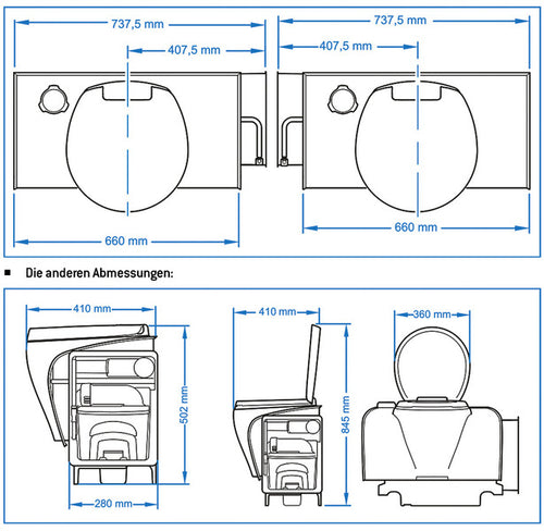 Servizi igienici bancari C502-X elettrico, bianco, apertura di comando a sinistr 67114