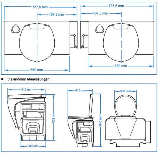 Servizi igienici bancari C502-X elettrico, bianco, apertura di comando a sinistr 67114