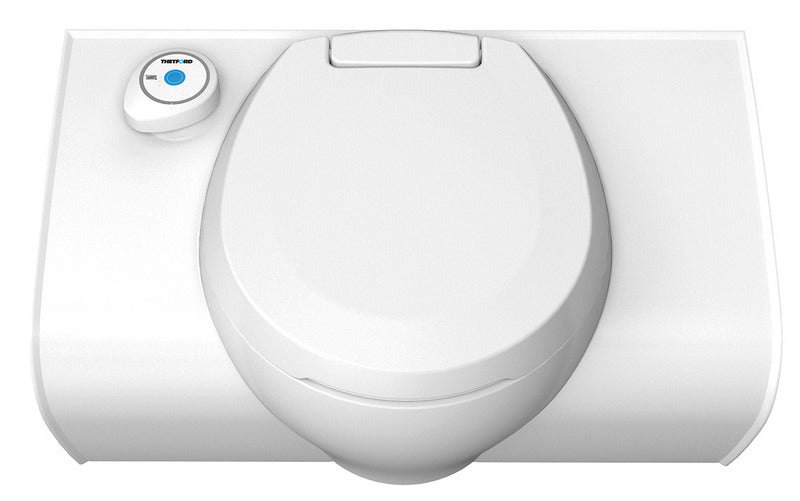 Load image into Gallery viewer, Servizi igienici bancari C503-L elettrico, bianco Comando apertura a sinistra 67116
