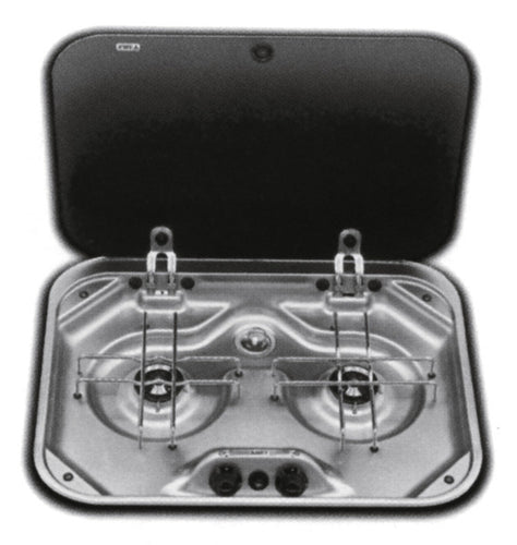 Serie SMEV 8000 - 2 fornello a fiamma con coperchio, accensione elettrica, 30mba 701033