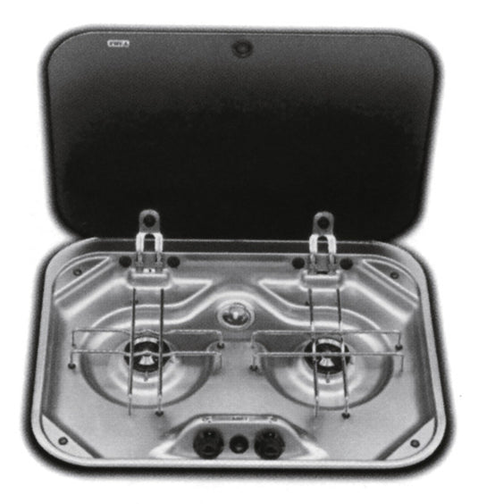 Serie SMEV 8000 - 2 fornello a fiamma con coperchio, accensione elettrica, 30mba 701033