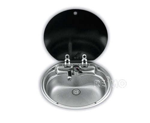 Lavello rotondo con copertura in vetro 70138