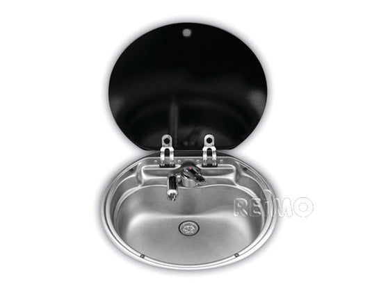 Lavello rotondo con copertura in vetro 70138