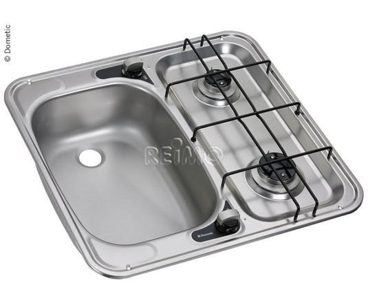 Combinazione lavello e fornello 49x46cm bacino a sinistra 30 mbar, HS 2460L 701651
