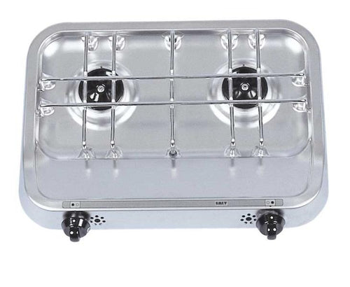 Piano cottura superiore 38x28 a 2 fiamme con piezo. 70172