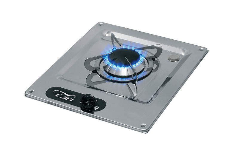 Carica immagine in Galleria Viewer, Stufa a 1 fiamma in acciaio inox L32 x L28,5 x H4+9cm 704960
