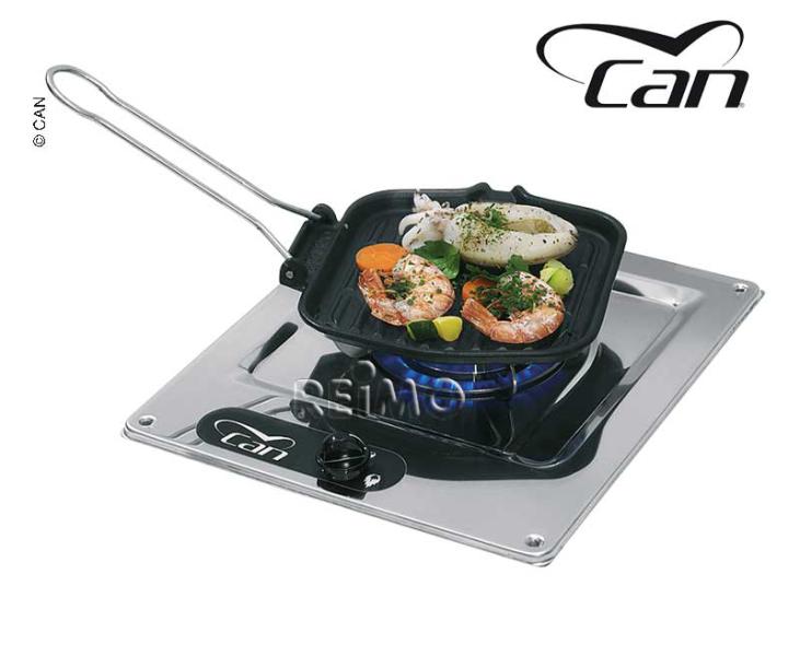 Carica immagine in Galleria Viewer, Stufa a 1 fiamma in acciaio inox L32 x L28,5 x H4+9cm 704960
