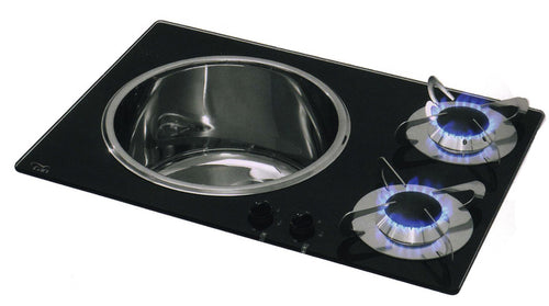 Combinazione lavello-cottura CAN 2-flame 705051