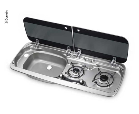 Piano cottura a gas dometico e lavello HSG2370, acciaio inossidabile 705206