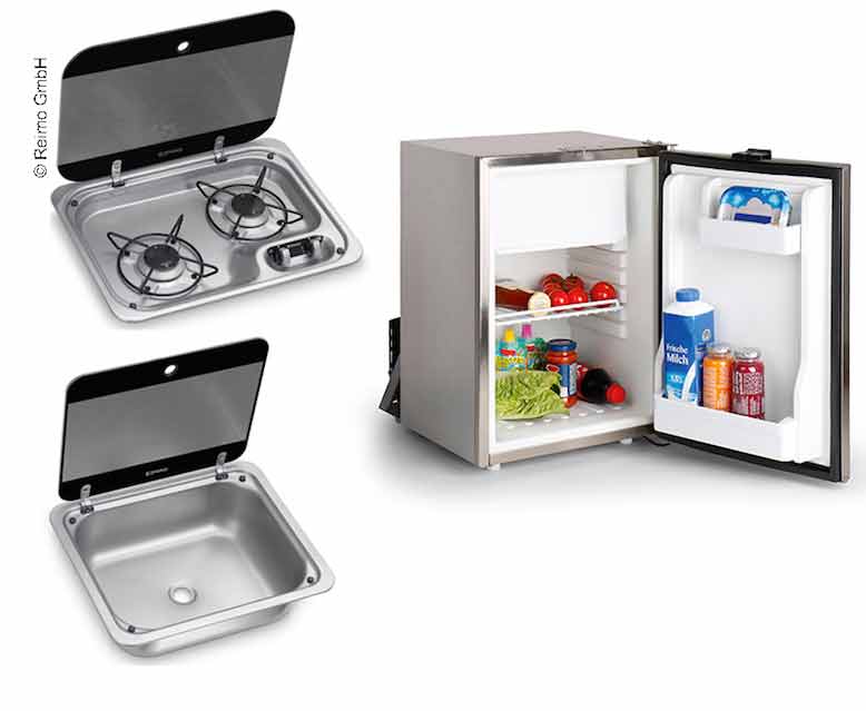 Mobiletto Cucina Combi + Lavello Campeggio