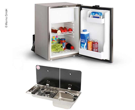 Set di prolunga per camper 40 K - Combinazione fornello-lavello-cucina e frigorifero da incasso 70552
