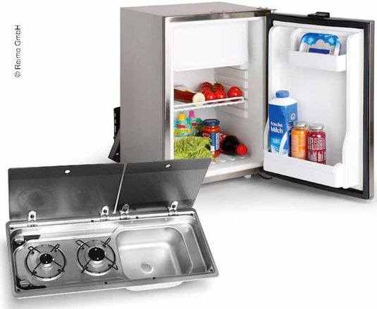 Set di prolunga per camper 50 KD - Combinazione fornello-lavello-cucina e frigorifero da incasso 70554