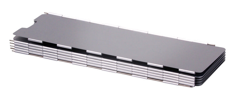 Load image into Gallery viewer, Frangivento pieghevole per fornelli, alluminio, altezza 30 cm 706640
