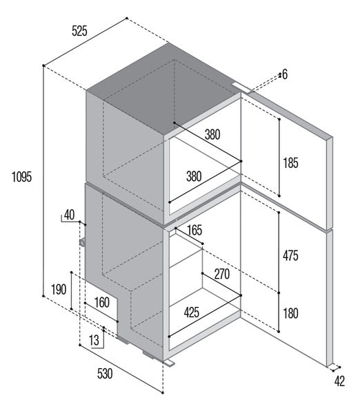 Load image into Gallery viewer, Kompr.Kühlschrank DP150i 71027
