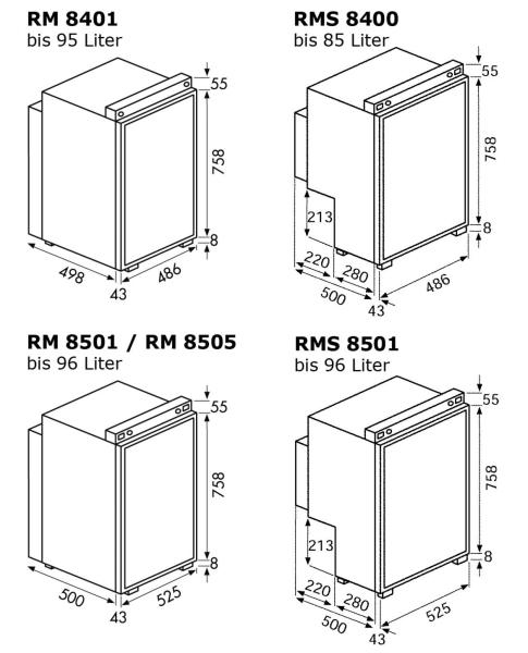 Assorbitore frigorifero RMS8501L re.96L re.96L 71325