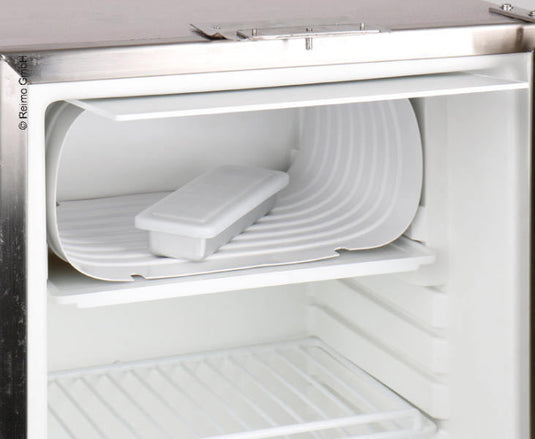 Frigo a compressore 50l, congelatore, 12/24V, corpo in acciaio inox 713570