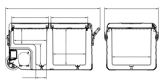 Frigo box 75l doppia porta 71455