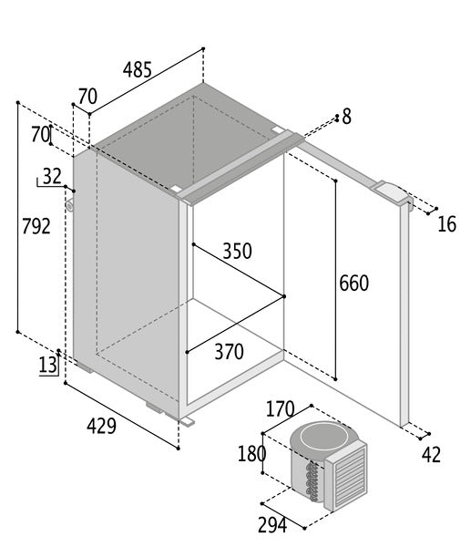 Kompr.Kühlschrank C95L sc 71460