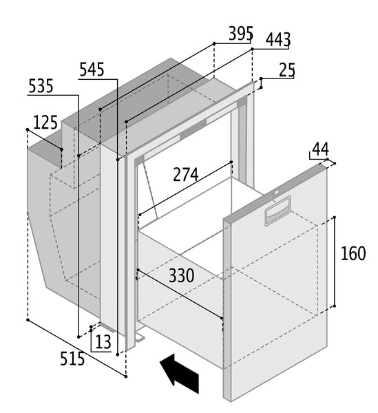 Load image into Gallery viewer, Kühlschublade DW51 RFX 71473
