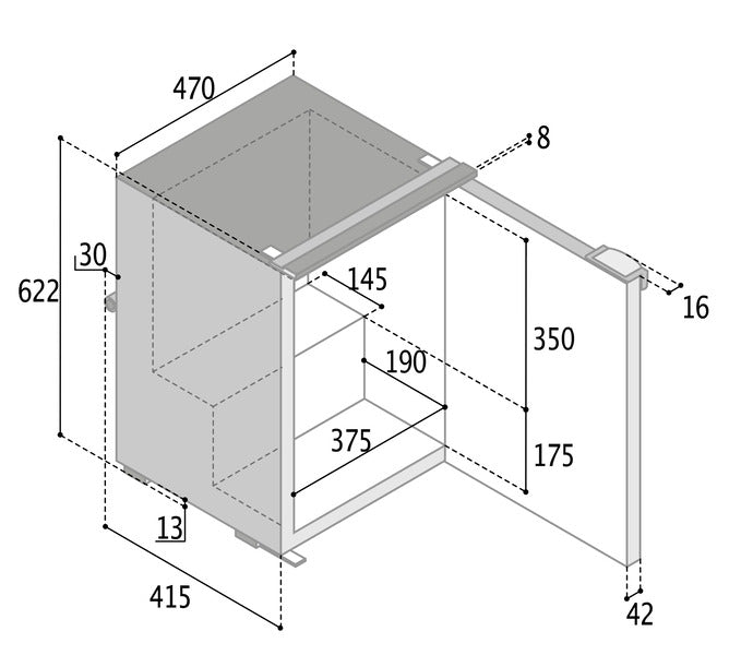 Load image into Gallery viewer, Kompr.Kühlschrank C60i gr 71502
