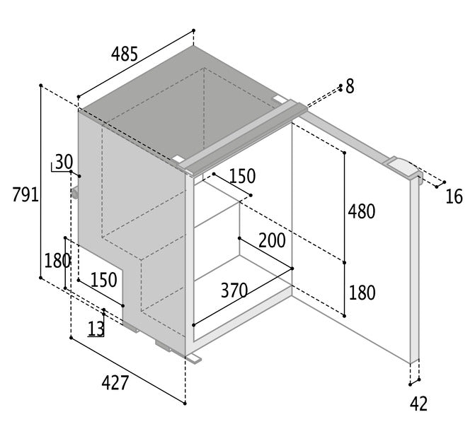 Load image into Gallery viewer, Kompr.Kühlschrank C85i sc 71503
