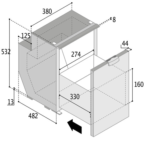 Load image into Gallery viewer, Kompr.Kühlschrank C51DW s 71515
