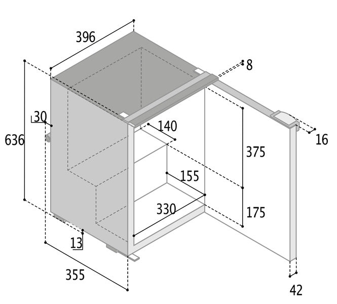 Load image into Gallery viewer, Kompr.Kühlschrank C50i gr 71521
