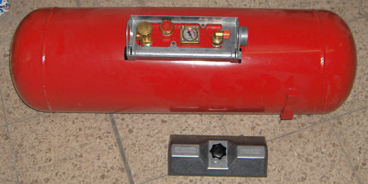 Serbatoio gas 60l, 300mm, protezione in alluminio, riempimento diretto. 74005