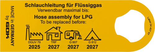 Tubo gas da 80cm a -30 gradi a prova d'inverno 75177