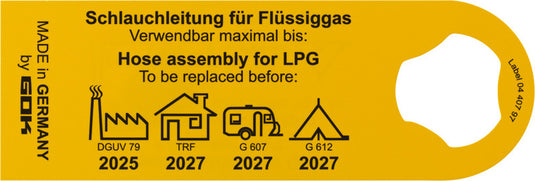 Tubo gas da 80cm a -30 gradi a prova d'inverno 75177