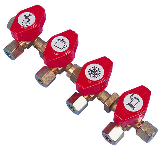 Blocco valvole gas VK4, 4xinput 8mm 75295