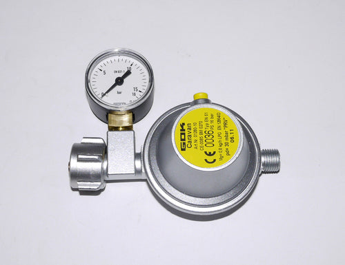 Regolatore di gas 8 mm con manometro, bombola del gas 75301