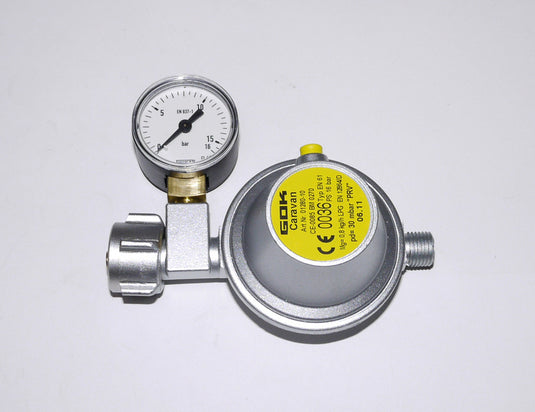 Regolatore di gas 8 mm con manometro, bombola del gas 75301