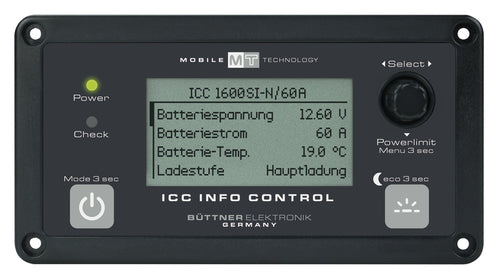 Controllo informazioni ICC, 130x70x35 mm 801209