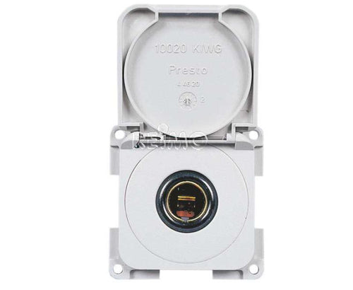 Presa di corrente standard 12V con coperchio incernierato, bianco 810186