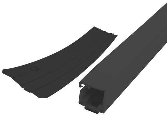 Canalina per cavi 35x20mm 20m roll black con nastro biadesivo biadesivo 810959